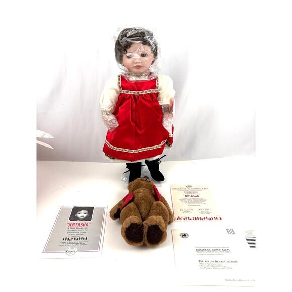 VTG Natasha Ed Knowles Porcelain Doll Ashton Drake Galleries 1989 - Picture 1 of 16